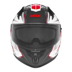 Přilba na motorku NOX N401 XENO (černá/bílá/červená)