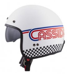 Moto přilba CASSIDA Oxygen Rondo (bílá perleť/černá/modrá/červená)