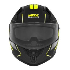 Přilba na motorku NOX N401 XENO (černá matná/neon žlutá)