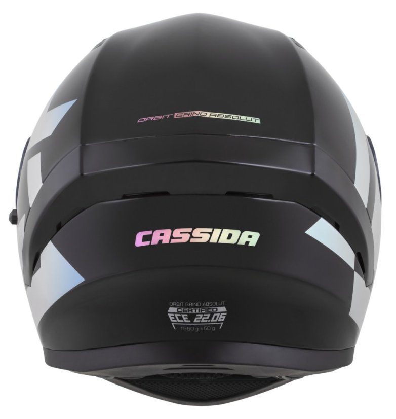 Moto přilba CASSIDA Orbit Grind Absolut (černá/holografická)