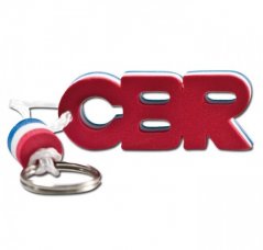 Přívěsek na klíče CBR (červená/bílá/modrá)