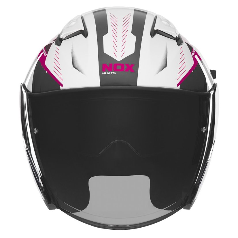 Moto přilba NOX N130 Myst Lady (bílá/růžová)