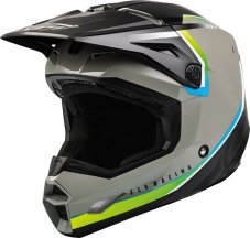 Moto přilba KINETIC VISION, FLY RACING - USA (šedá/černá)