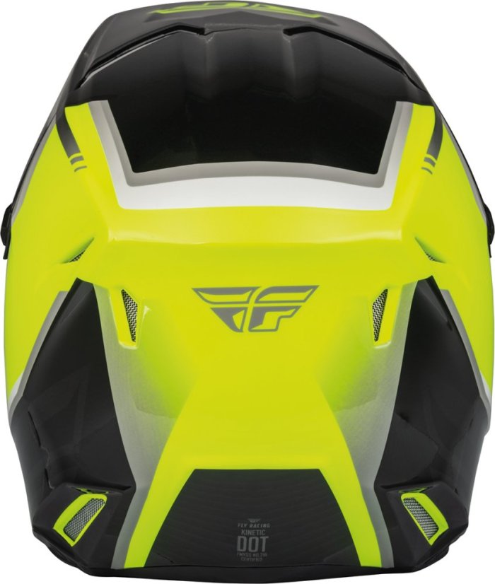 Moto přilba KINETIC VISION, FLY RACING - USA (žlutá fluo/černá)