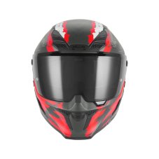 Přilba na motorku NOX EXKLUSIVE Goliath Cut'D (černá matná/červená)