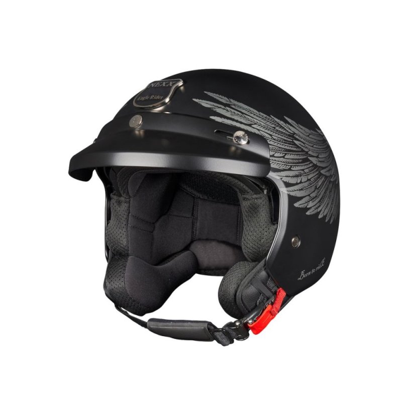 Moto přilba NEXX Y.10 Eagle Rider (černá/šedá) matná