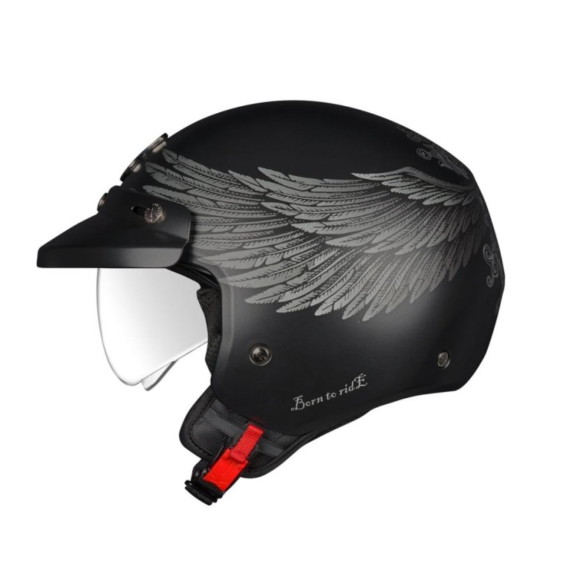 Moto přilba NEXX Y.10 Eagle Rider (černá/šedá) matná