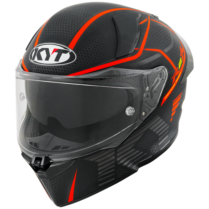 Moto přilba KYT R2R Concept (černá/červená)