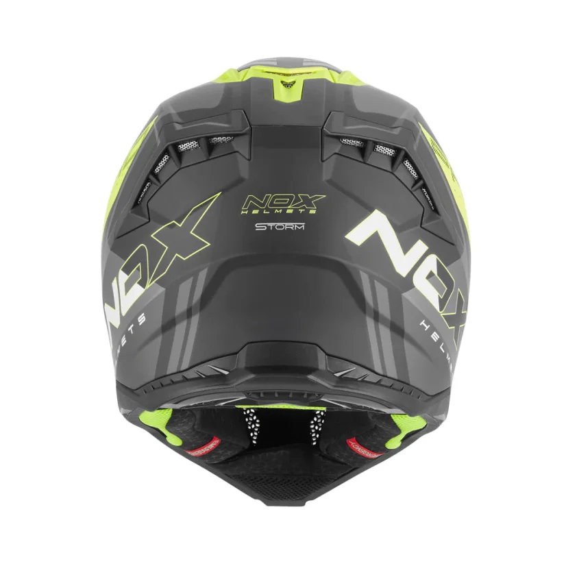 Motokrosová helma NOX N634 MX Storm (černá/žlutá) mat