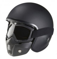 Moto brýle s maskou NOX SWAT (tmavě kouřové)