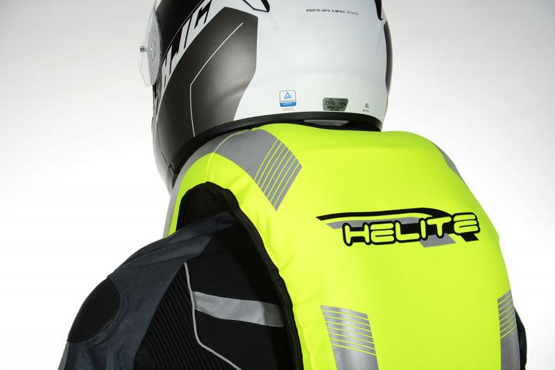 Moto airbagová vesta HELITE HiVis TURTLE 2 (žlutá fluo)
