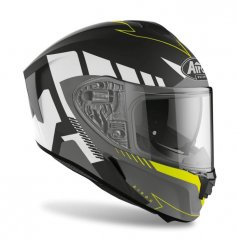 Intergrální přilba na motorku AIROH SPARK Rise matná černá/bílá/neonová žlutá