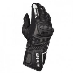 Kožené moto rukavice WINTEX Bionic (černé/bílé)