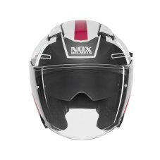 Moto přilba NOX N130 Ekto (bílá/růžová) 2026