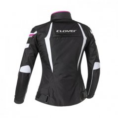 Textilní moto bunda Clover Airblade 4 (černá/bílá/růžová) dámská