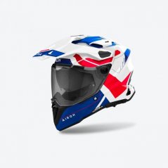 Enduro helma na motorku AIROH COMMANDER 2 REVEAL (lesklá modrá/červená)