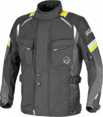 Textilní bunda na motorku BÜSE Breno Dětská (černá/žlutá) : 110