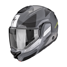 Překlopná přilba na motorku SCORPION EXO-TECH II Void (stříbrná/žlutá neon)