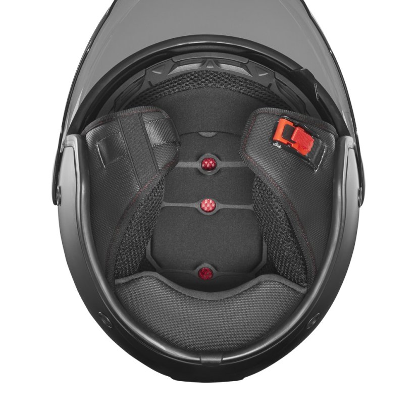 Moto přilba NOX N182 Round (černá matná/červená) 2026