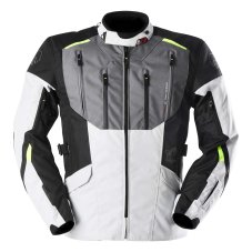 Textilní moto bunda Furygan Brooks (bílá/šedá/černá) pánská