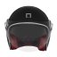Moto retro přilba NOX PREMIUM Heritage (černá/bílá/červená) mat