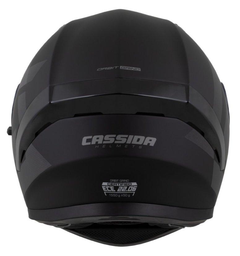 Moto přilba CASSIDA Orbit Grind (černá/šedá) matná