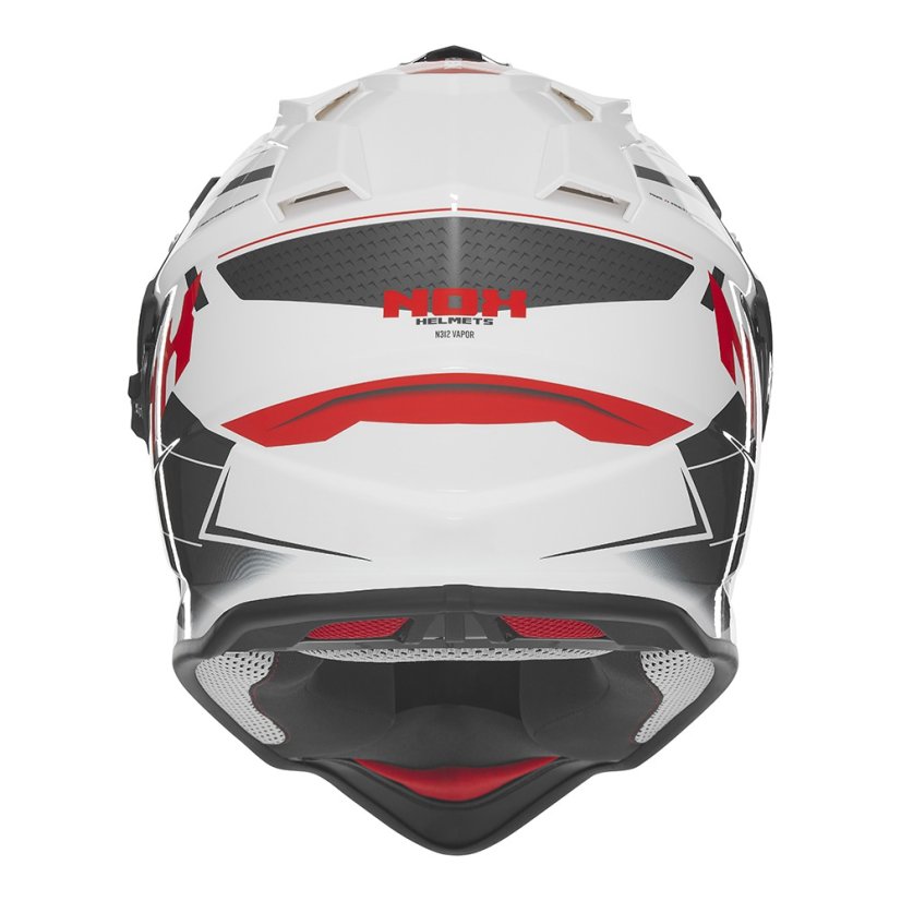 Moto přilba NOX N312 Vapor (bílá/červená/černá) 2025