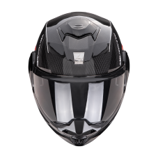 Překlopná přilba na motorku Scorpion EXO-TECH EVO CARBON CAD hologram černá/červená