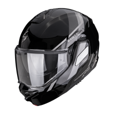 Překlopná přilba na motorku SCORPION EXO-TECH II Markus (černá/stříbrná)