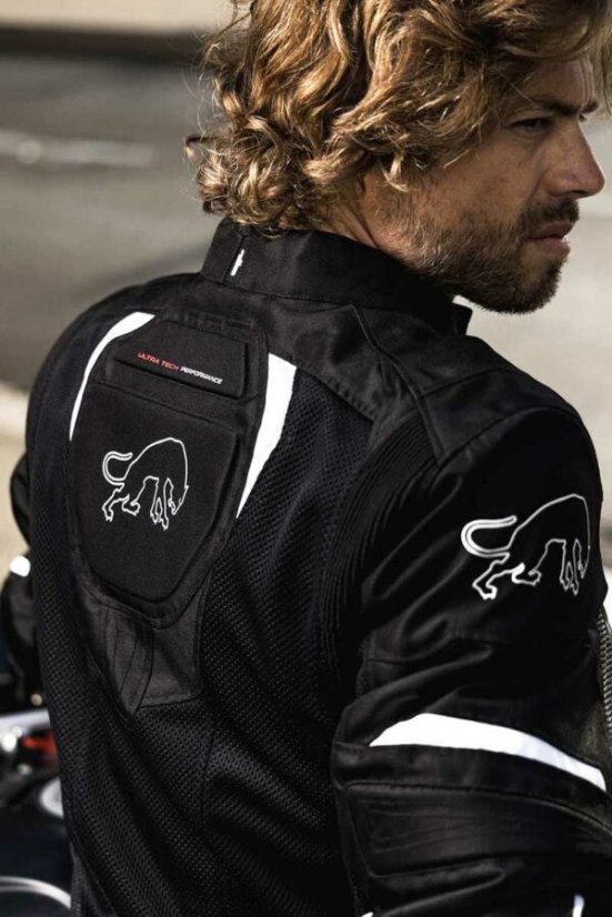 Textilní bunda na motorku Furygan Ultra Spark 3v1 Vented+ (černá/bílá)