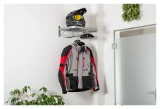 Moto věšák a police pro Bikery Duo (stříbrný)