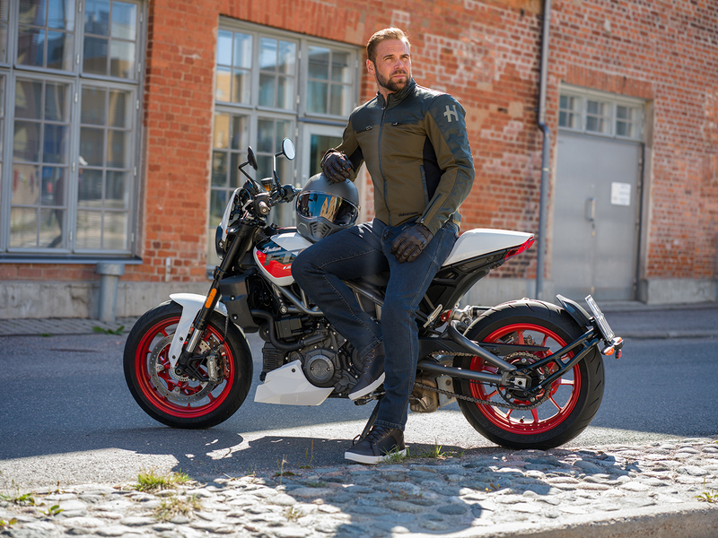 Džíny na motorku Halvarssons Rogen (modré)