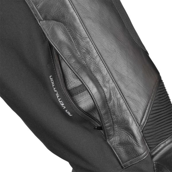 Kožené kalhoty na motorku Ferno (černé) pánské