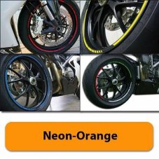 Proužky na kola GP style oranžové NEON