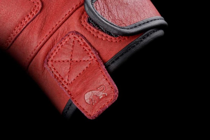 Rukavice na motorku Furygan TD Vintage Lady D3O (vínové) dámské