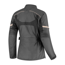 Textilní bunda na motorku Rusty Stitches Leah (antracitová/černá) dámská