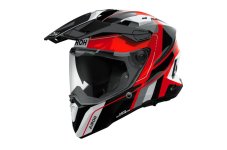Enduro helma na motorku AIROH COMMANDER 2 SKIP (červená lesklá) 2026