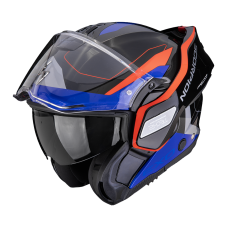 Překlopná přilba na motorku SCORPION EXO-TECH II Passager (černá/červená/modrá)