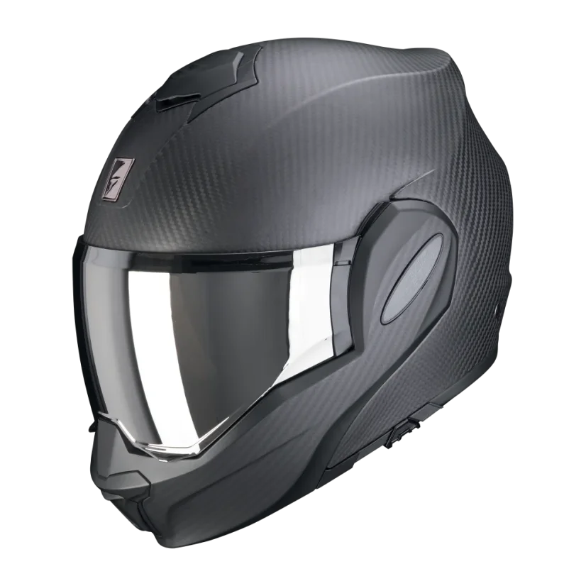 Překlopná přilba na motorku Scorpion EXO-TECH EVO CARBON matná černá Překlopná přilba na motorku Scorpion EXO-TECH EVO CARBON matná černá