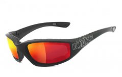 Moto brýle King Kerosin KK140 Laser red