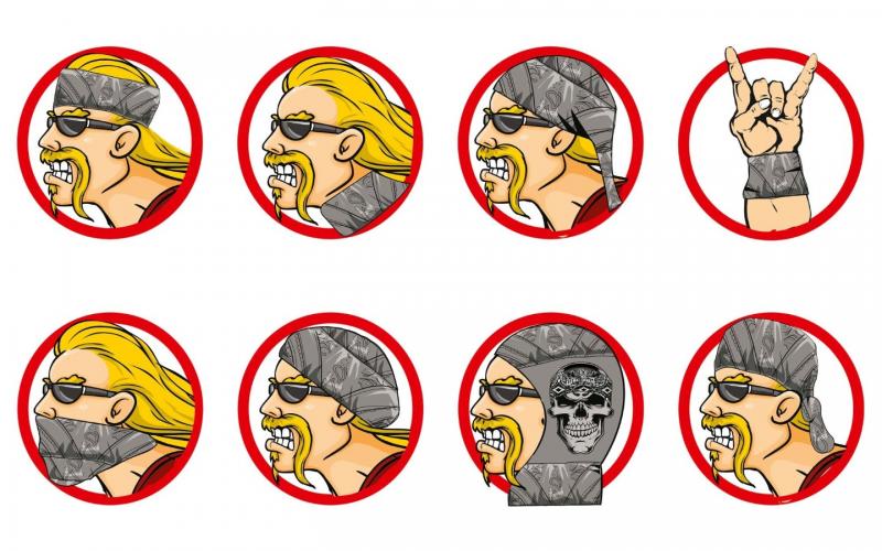 Lethal Threat multifunkční šátek Gorilla