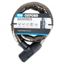 Zámek na motocykl OXFORD Barrier délka 1,4m (kouřový)