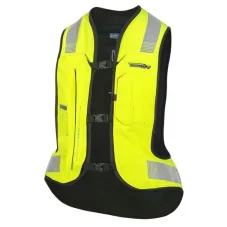 Moto airbagová vesta HELITE HiVis e-TURTLE (žlutá fluo)