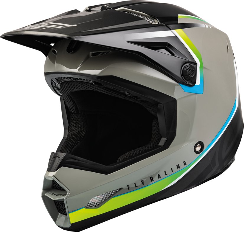 Moto přilba KINETIC VISION, FLY RACING - USA (šedá/černá)