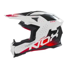 Dětská motokrosová helma NOX N634 MX Gradiant Kid (bílá/červená/černá)