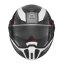 Překlopná přilba na motorku NOX PREMIUM SPINNER ARK (lesklá černá/červená/bílá)