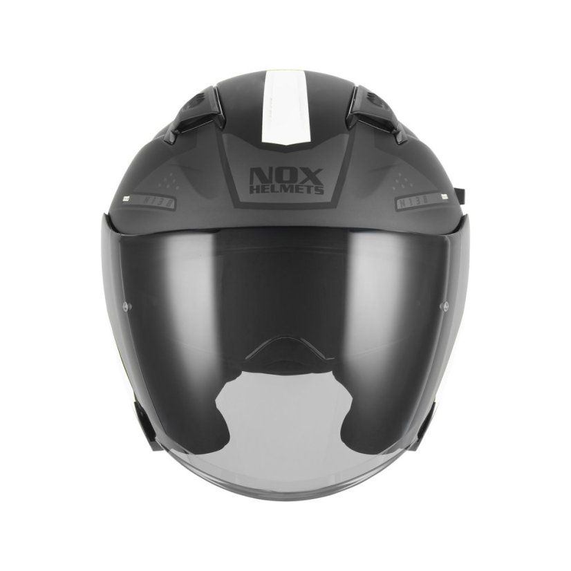 Moto přilba NOX N130 Ekto (černá matná/bílá) 2026