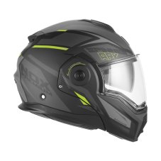 Překlopná přilba na motorku NOX PREMIUM SPINNER ARK (matná černá/žlutá fluo)