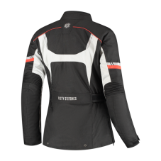 Textilní bunda na motorku Rusty Stitches Leah (černá/červená) dámská