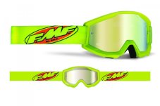 Powercore motokrosové brýle žluté neon/zrcadlové